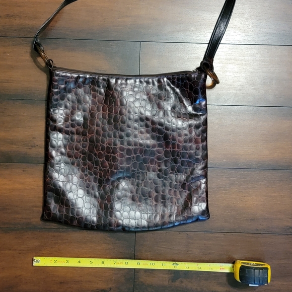 Vaneli Large Faux Crocodile Print Shoulder Bag - Picture 2 of 6